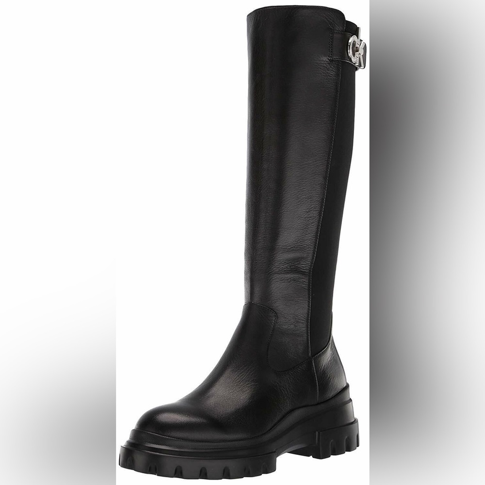 Calvin Klein Linus Soft Leather and Neoprene Boot